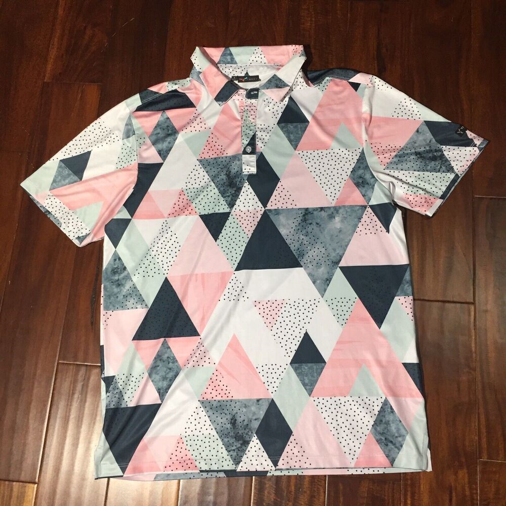 Yatta Golf Men's Size L Birdie Dropper Short Sleeve Polo Shirt